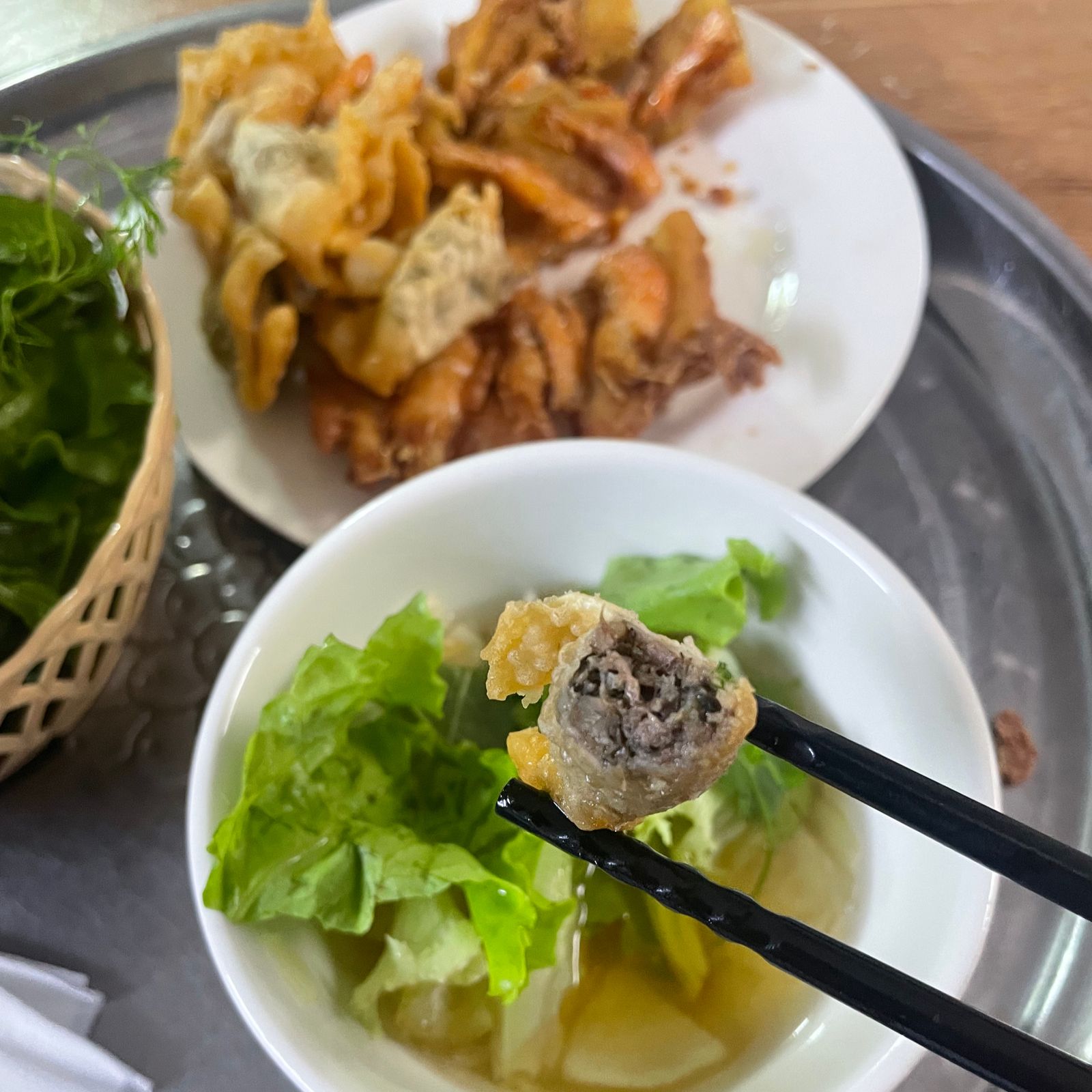 บั๋ญทอม ไส้ด้านใน